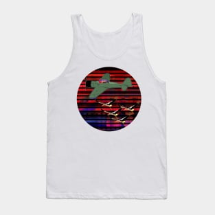 Airplane and Storks Tank Top